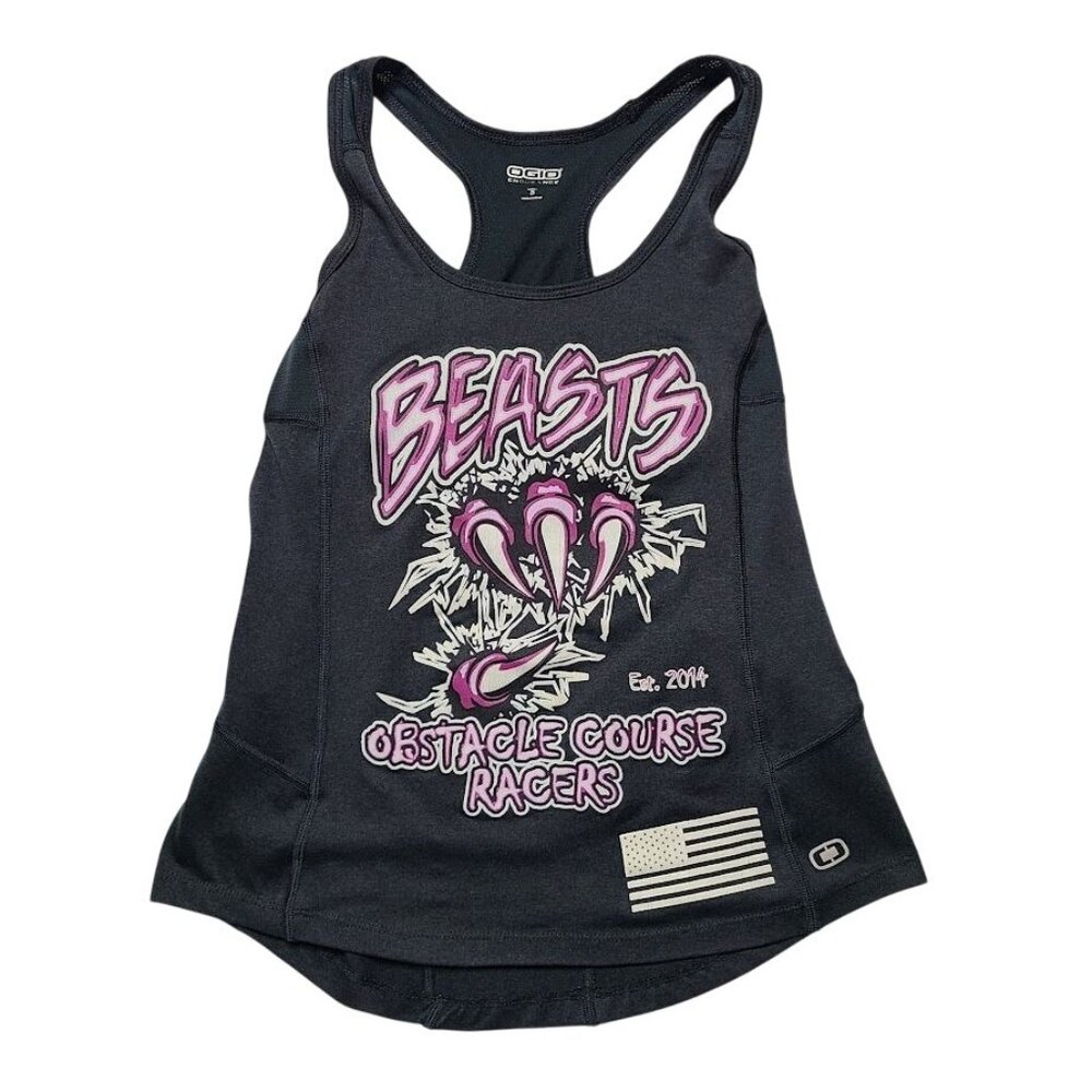 Ogio Endurance Womens Beasts OCR Obstacle Course Racers Racerback Tank Top Sz S
